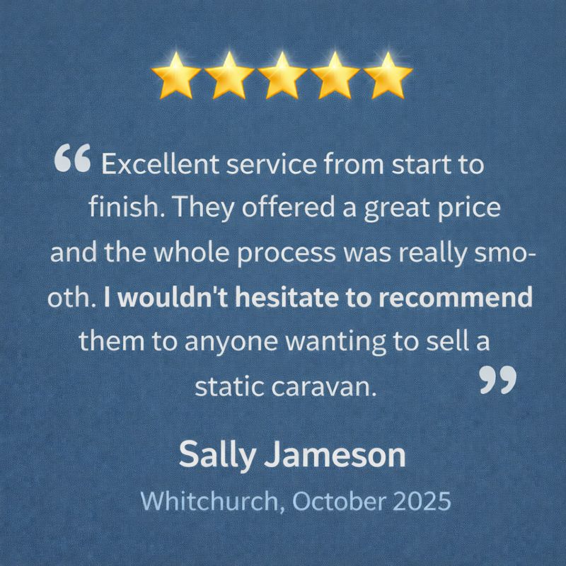 We will buy your static caravan - Jameson review