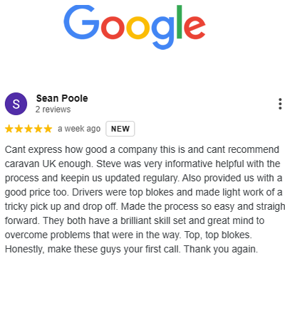 CaravanUK - Google Review